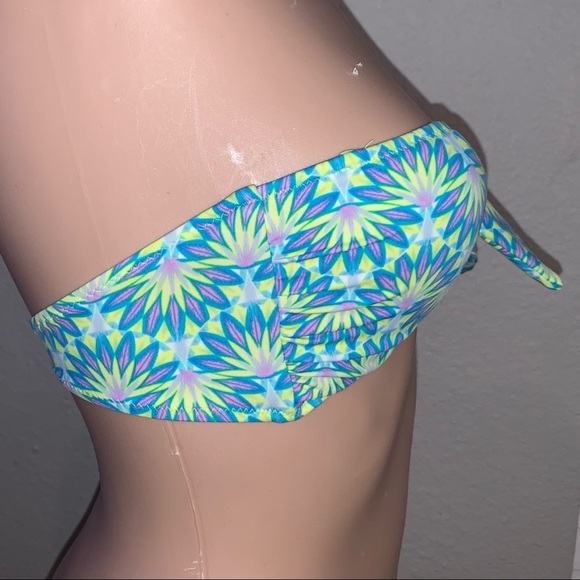Victoria’s Secret Lime Green / Teal Bikini Top Size Small - Picture 2 of 5